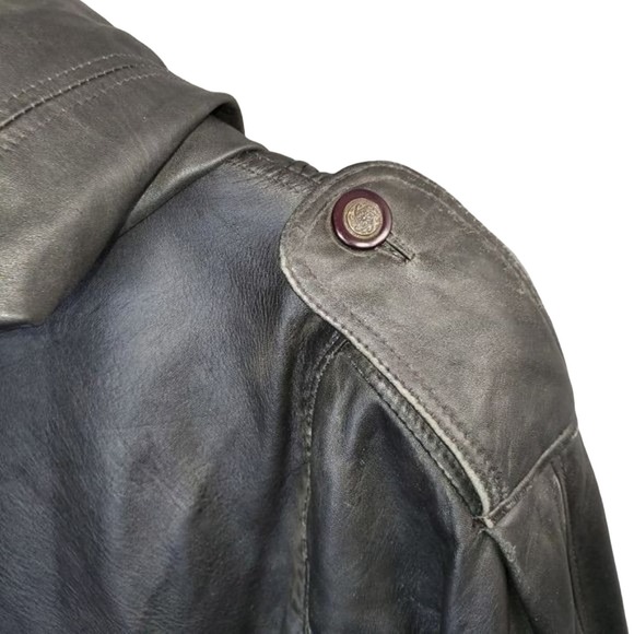 Clout Related Clothes Ladies Leather Coat Size Small - Picture 12 of 16